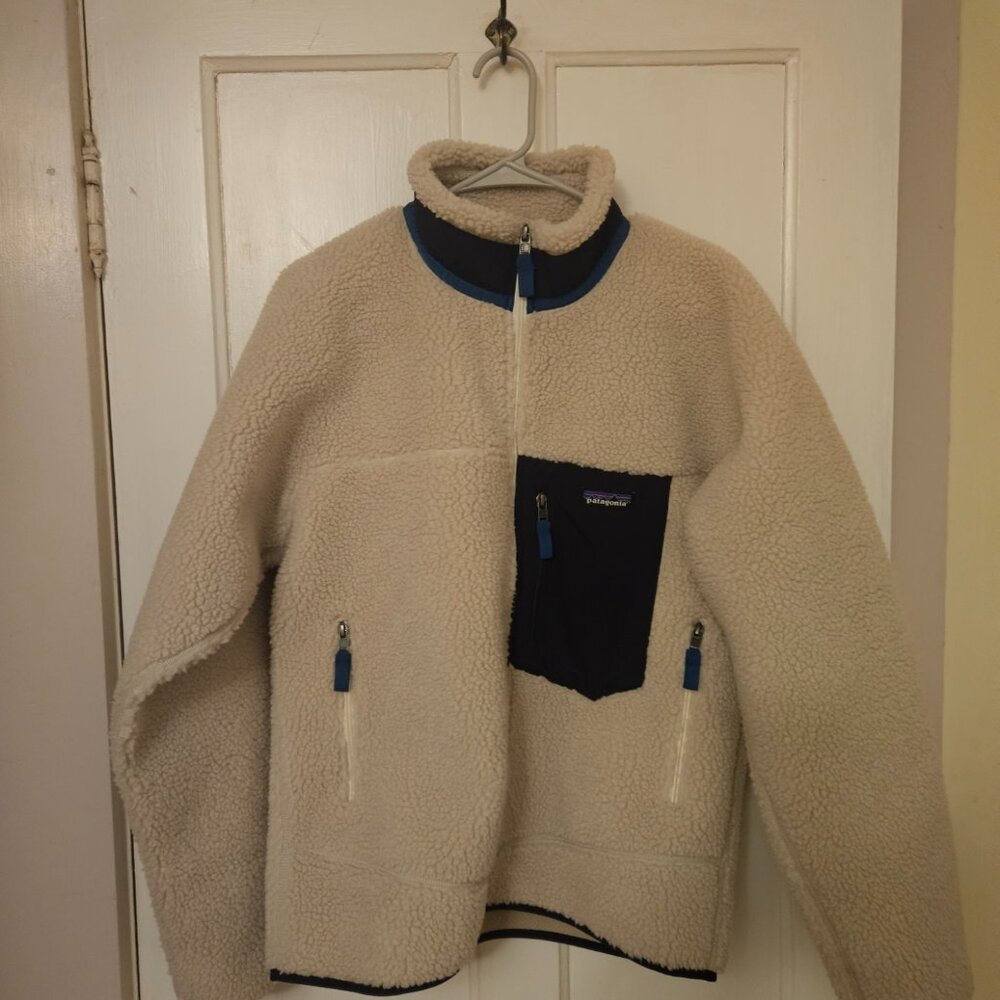 Patagonia Men's Classic Retro-X Fleece Jacket, White, Sz M